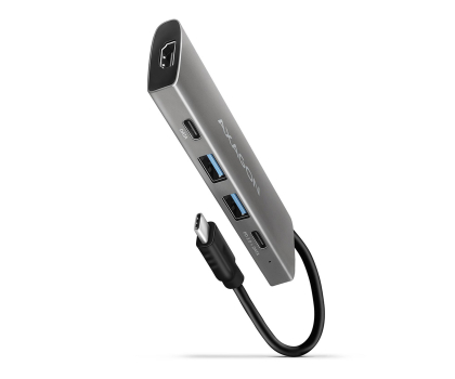 Stacja dokująca do laptopa Axagon HMC-5G2, USB 10Gb/s hub, porty 2x USB-A 2x USB-C, HDMI 4k/60